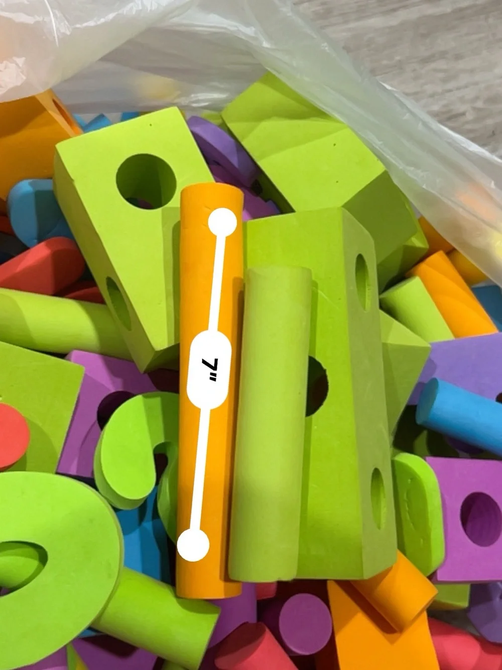 Bright Foam Shape Building Blocks - Multicolor Set for Home Parties